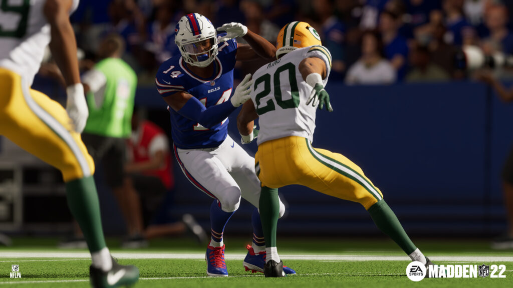 Madden NFL 22's better AI thanks to NFL Next Gen Stats may better capture of magic of Buffalo Bills wide receiver Stefon Diggs (14).