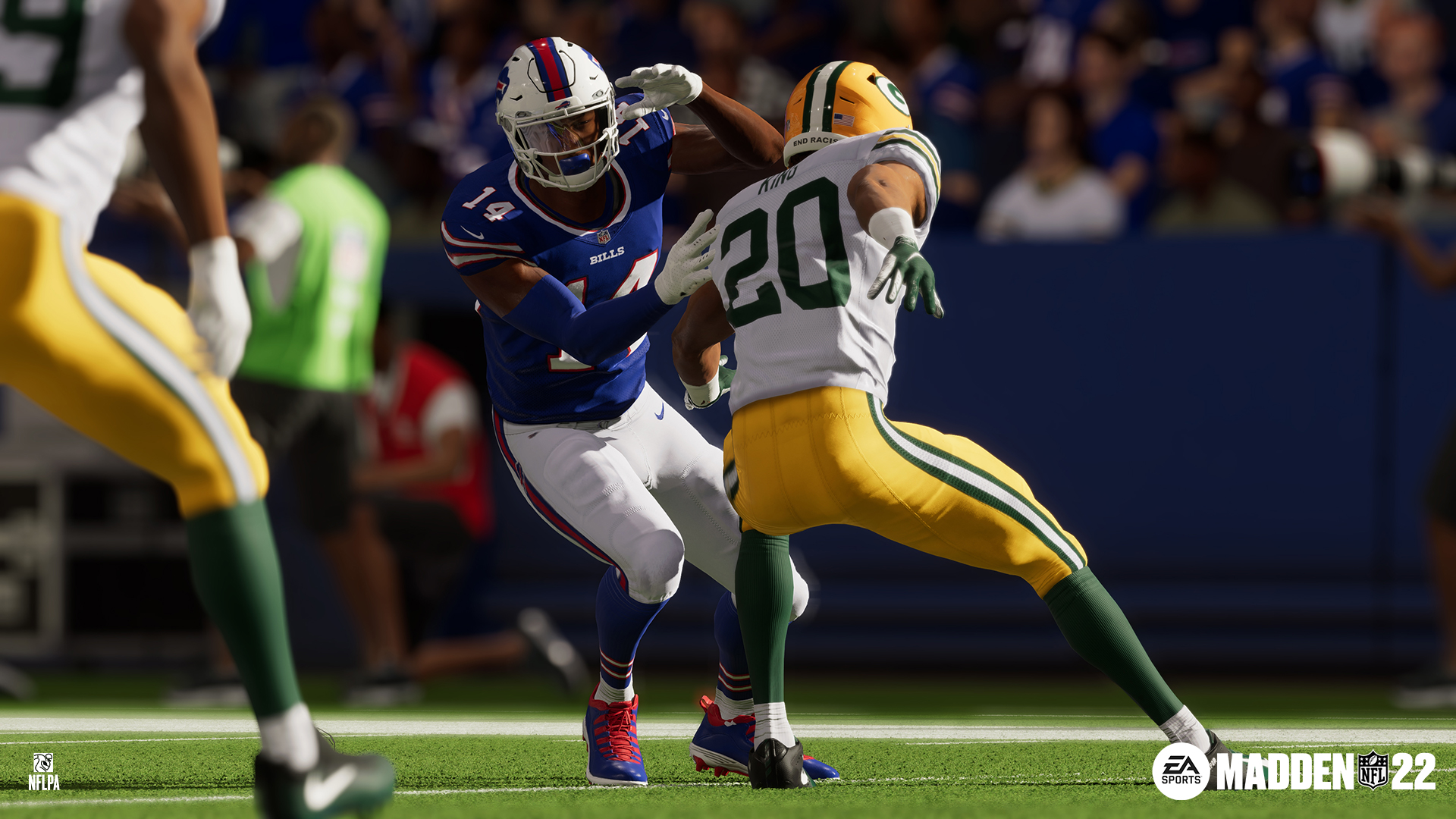 Madden NFL 22's better AI thanks to NFL Next Gen Stats may better capture of magic of Buffalo Bills wide receiver Stefon Diggs (14).