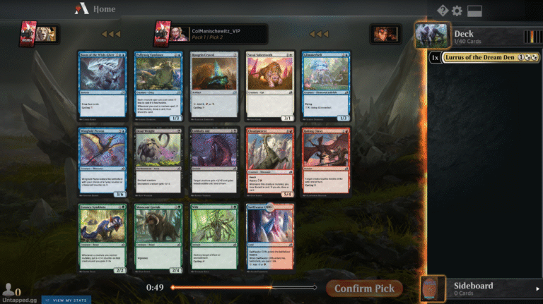 Magic: The Gathering's Premier drafts start with over a minute on the pick-timer and give you less time in subsequent rounds.