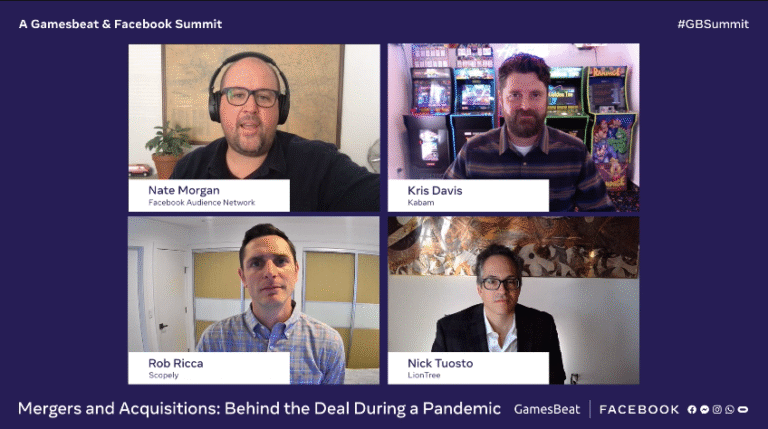 Nate Morgan of Facebook, Kris Davis of Kabam, Rob Ricca of Scopely, and LionTree's Nick Tuosto talk about the busy year of M&A in gaming.