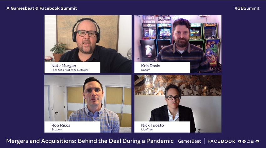 Nate Morgan of Facebook, Kris Davis of Kabam, Rob Ricca of Scopely, and LionTree's Nick Tuosto talk about the busy year of M&A in gaming.