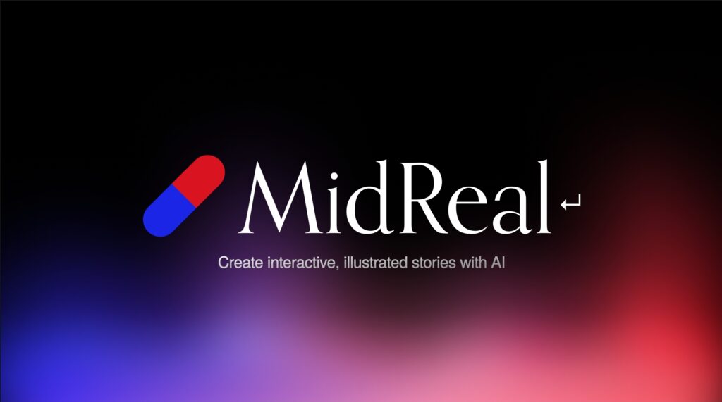 MidReal is a generative AI storytelling platform with blended gaming elements