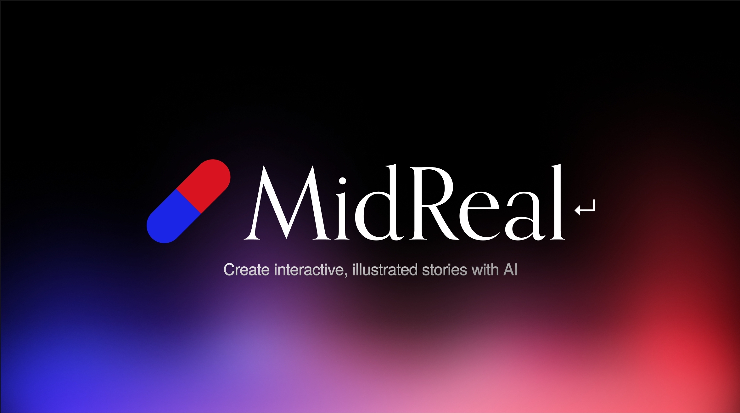 MidReal is a generative AI storytelling platform with blended gaming elements