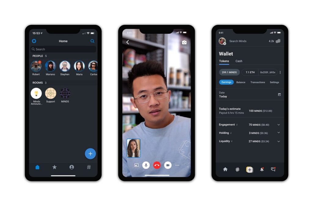 Minds is a social network popular with crypto users and gamers.