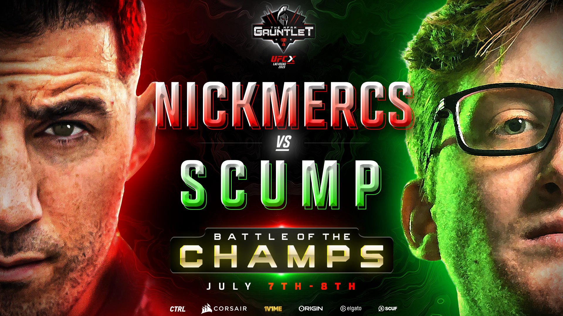 Nickmercs and Scump will compete in the MFAM Gauntlet at UFC X