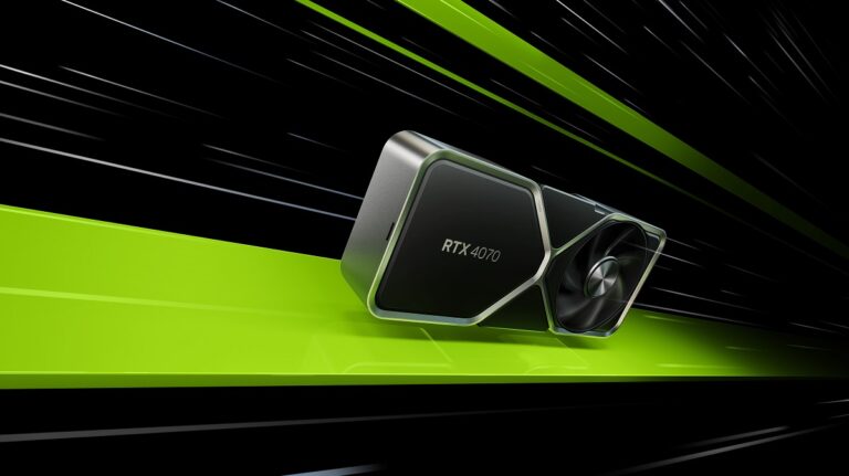 Nvidia GeForce RTX 4070 graphics card.