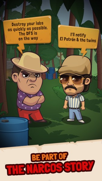 Narcos: Idle Cartel is an idle clicker game.