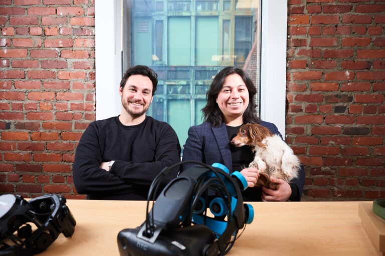 Neurable cofounders Adam Molnar (left) and Ramses Alcaide.