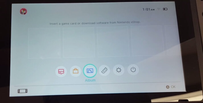 The home screen.