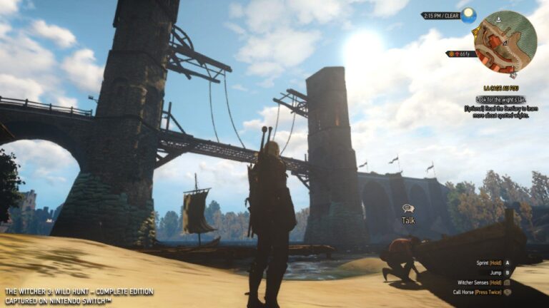 The Witcher 3 on Nintendo Switch.