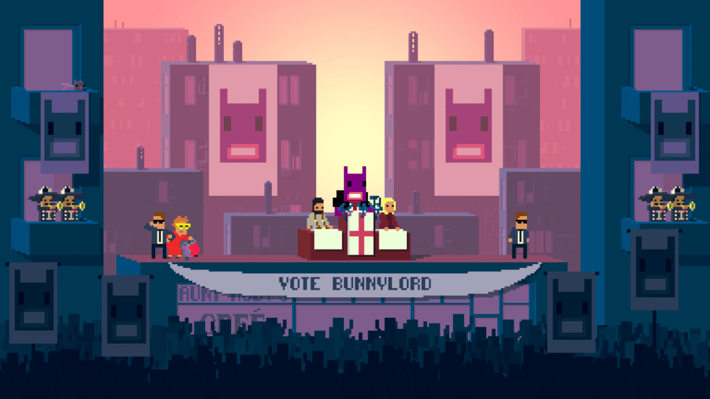 How Not a Hero put you on the mayoral campaign of a … time-traveling alien bunny