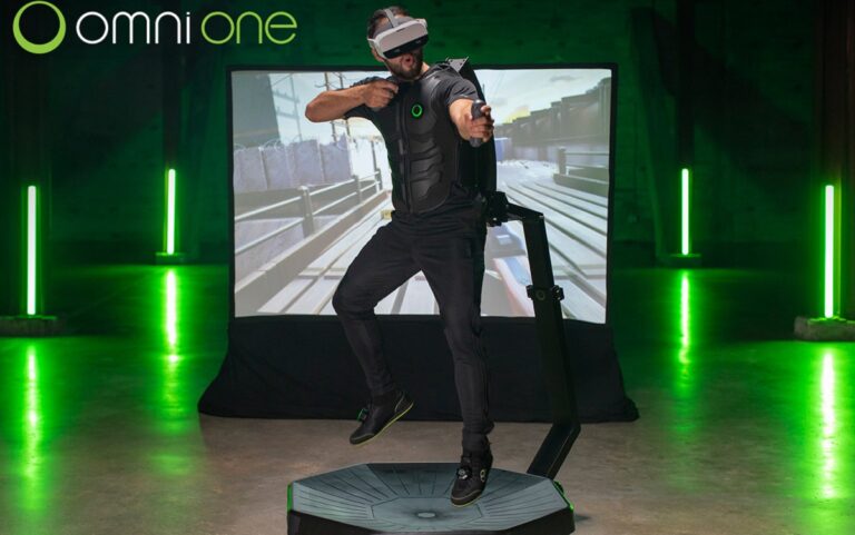 The Omni One VR treadmill.