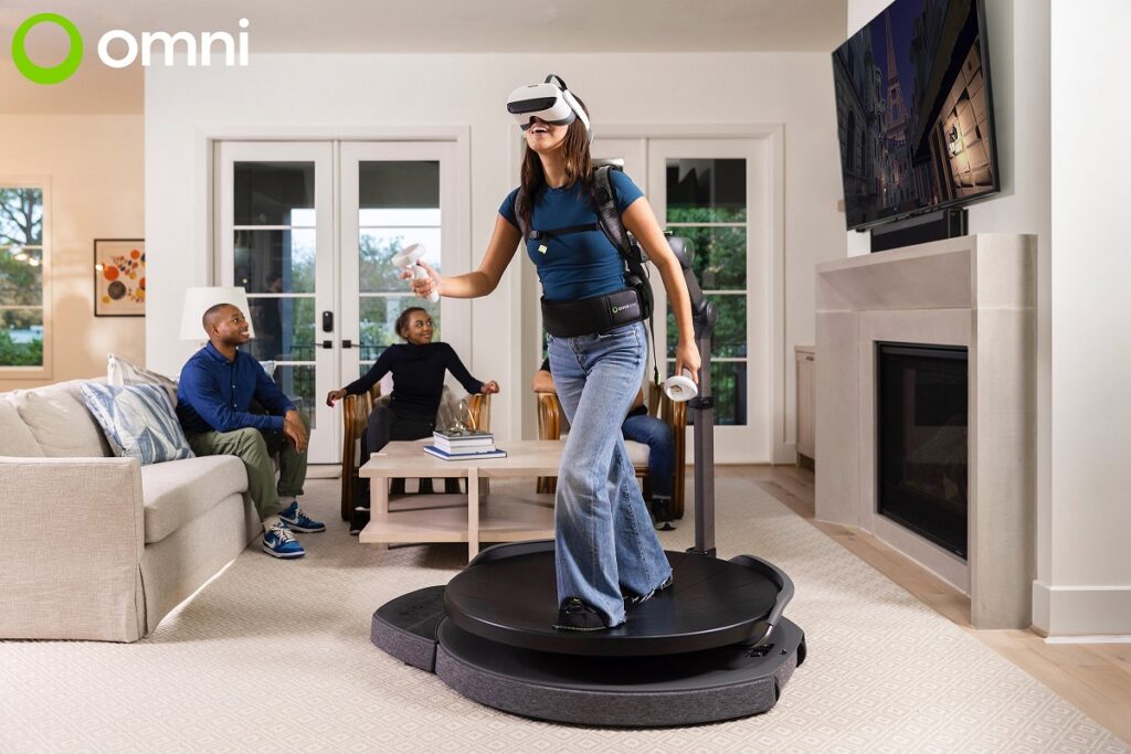Omni One is the home version of Virtuix's VR treadmill.
