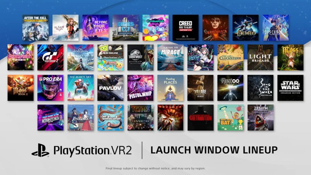 PlayStation launches PS VR2 with 13 games and more to follow