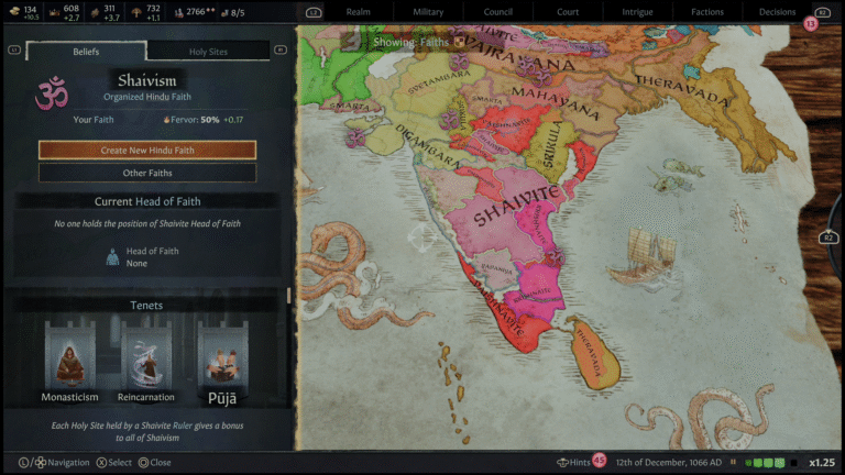 Crusader Kings III on PS5.