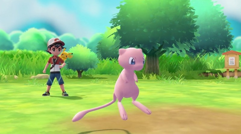 Mew comes standard in the Pokemon: Let's Go games.