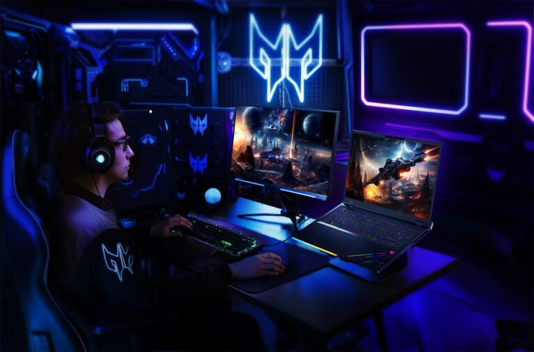 Acer Predator Helios 18 AI gaming laptop.