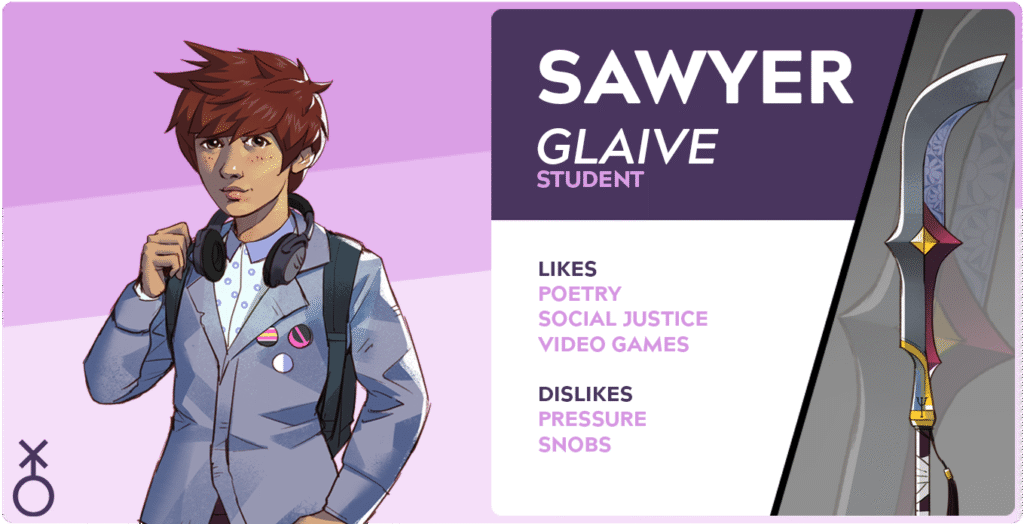 Glaives are among my favorite weapons, so it looks like I'll be meeting up with Sawyer at some point!