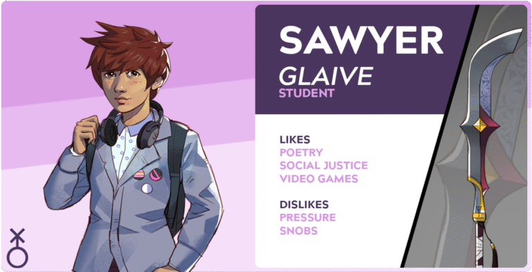 Glaives are among my favorite weapons, so it looks like I'll be meeting up with Sawyer at some point!