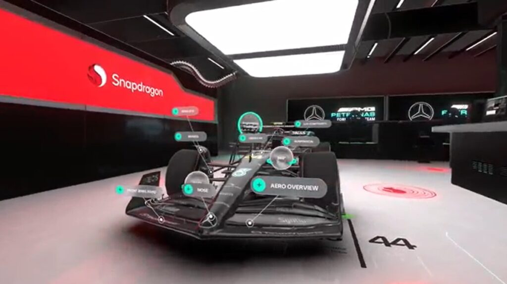 Qualcomm's F1 VR experience.