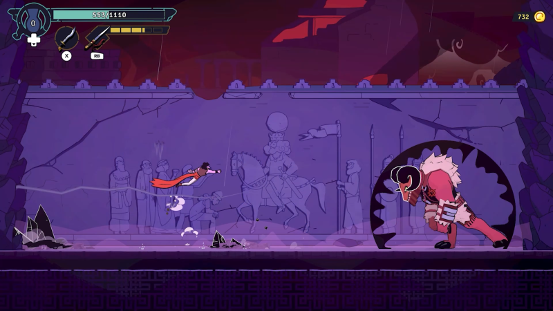 A boss fight.
