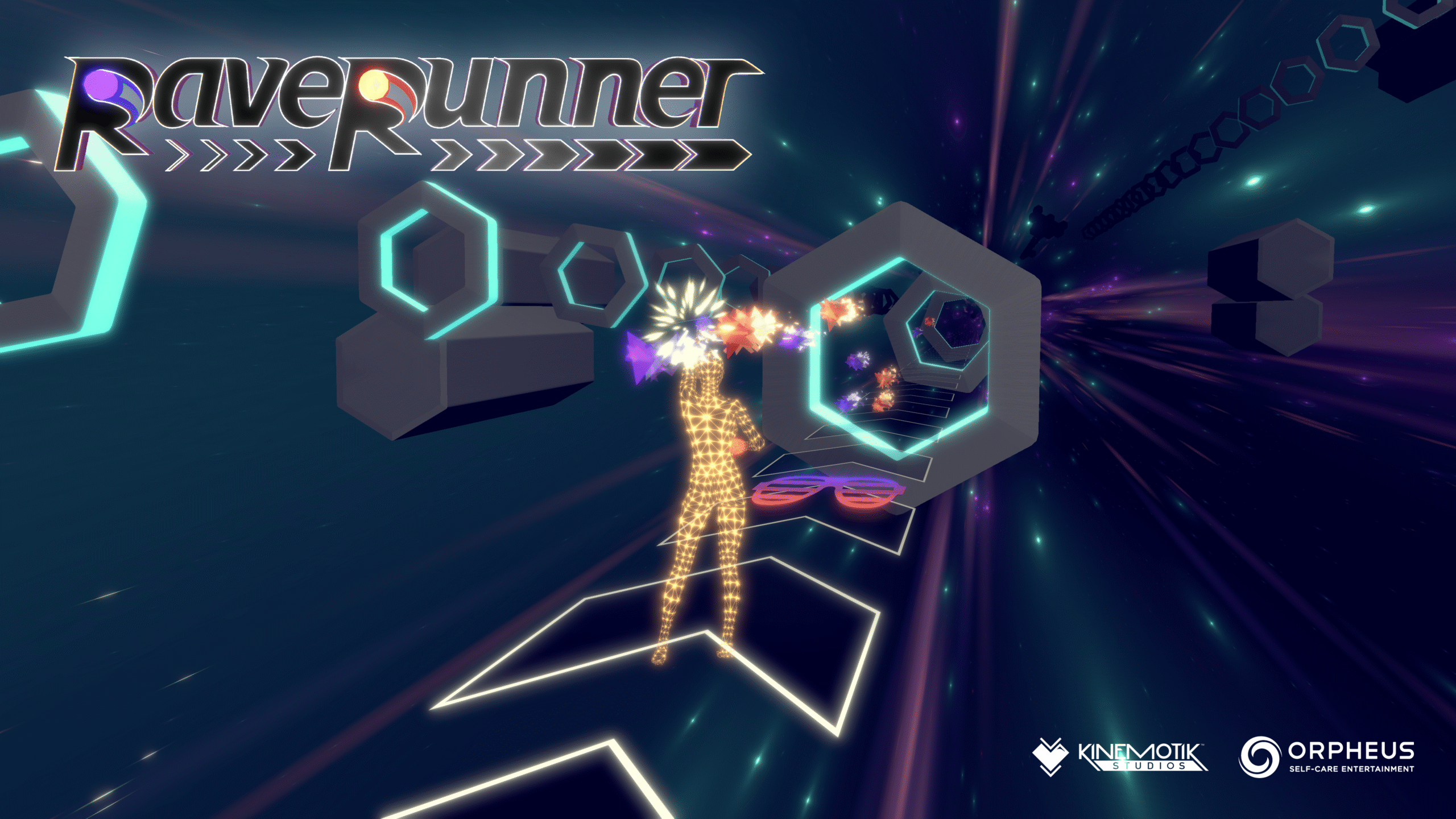 One of Orpheus's new games, RaveRunner.