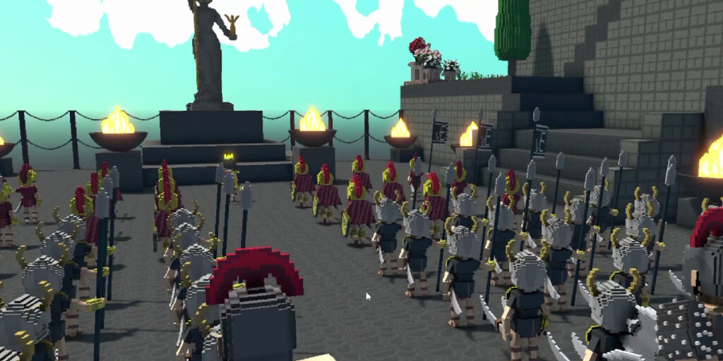 Vempire is building a Rome game on The Sandbox.