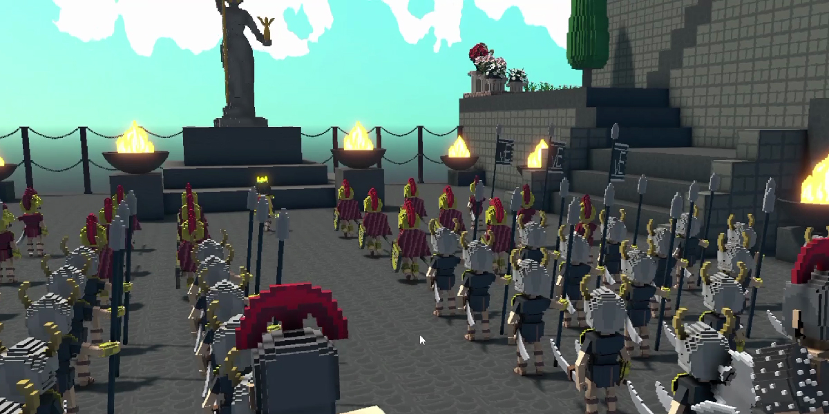 Vempire is building a Rome game on The Sandbox.