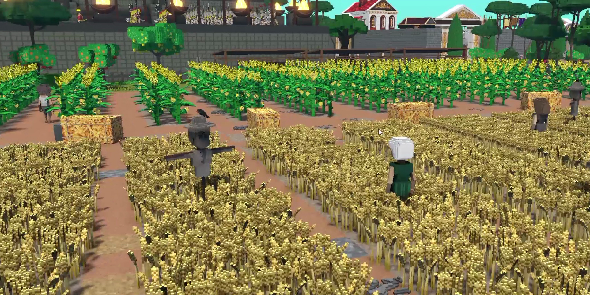 Hack and Slash has a Minecraft-style look.