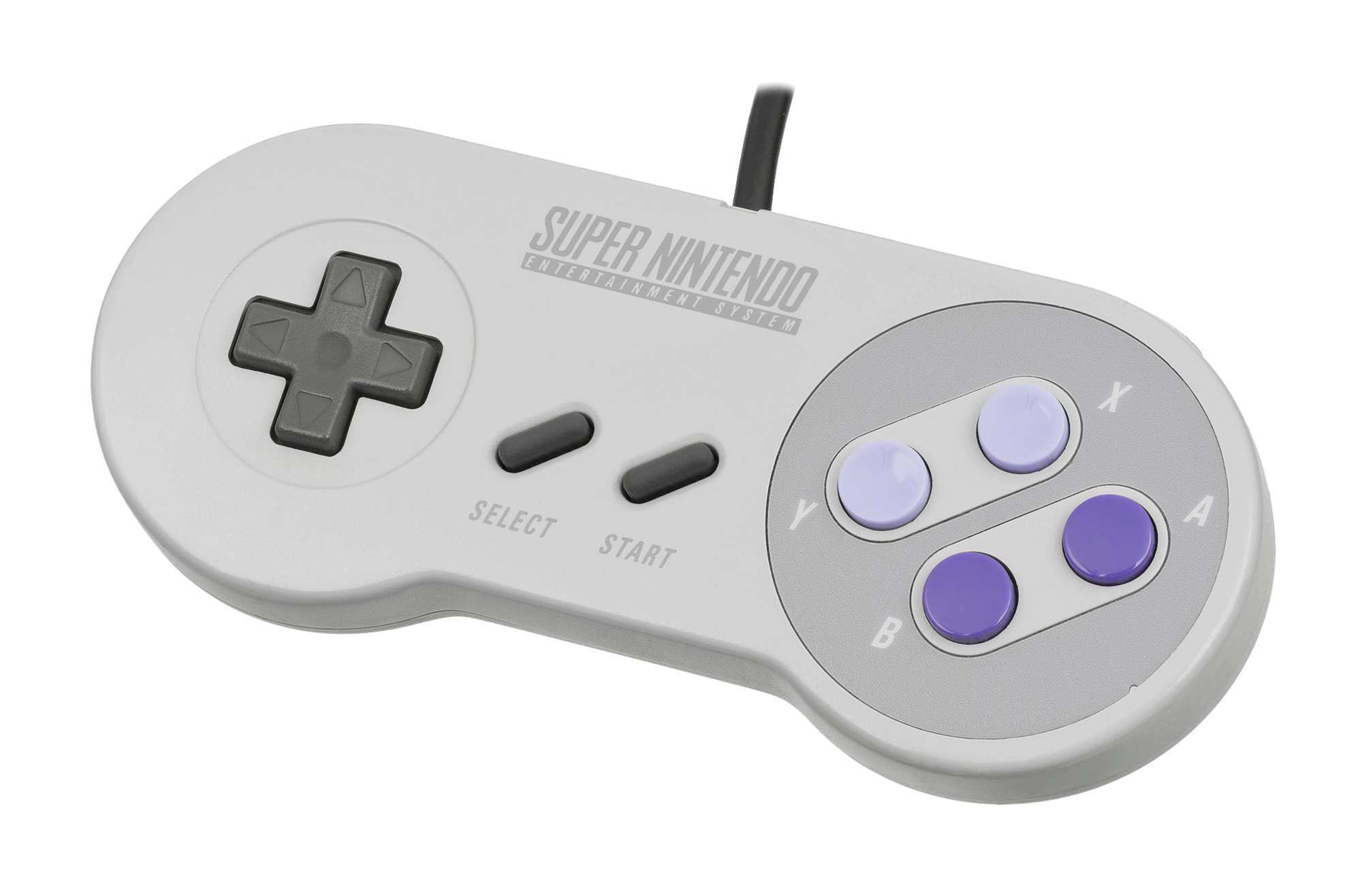 An original Super Nintendo controller.