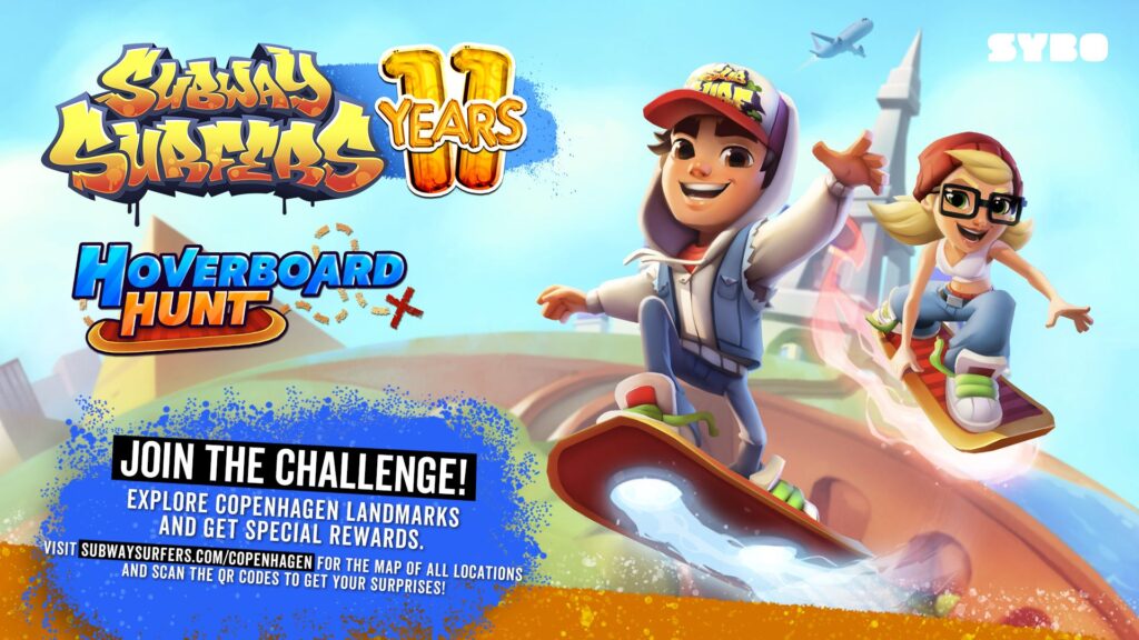 Subway Surfers 11th anniversary Cophenhagen Hoverboard Hunt