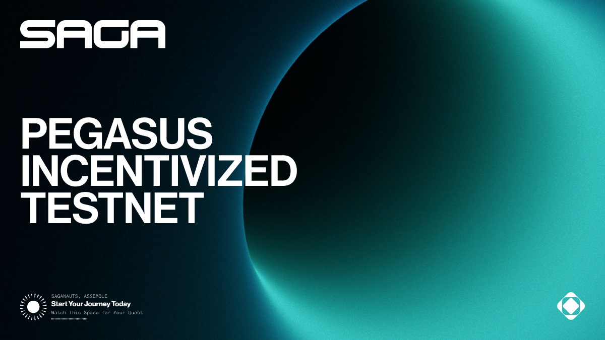 Saga is going live with its Pegasus testnet.