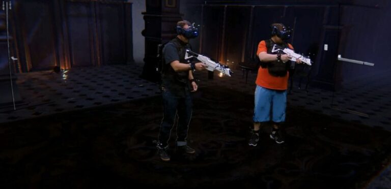 The Sandbox mixed reality VR experience blends the virtual with the physical unlike other VR arcades.