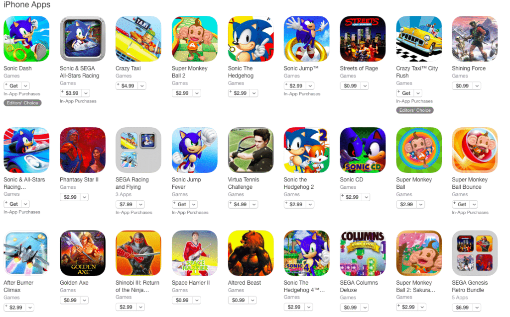 Sega trims its mobile catalog — says it’s all meeting ‘standards’ (update)