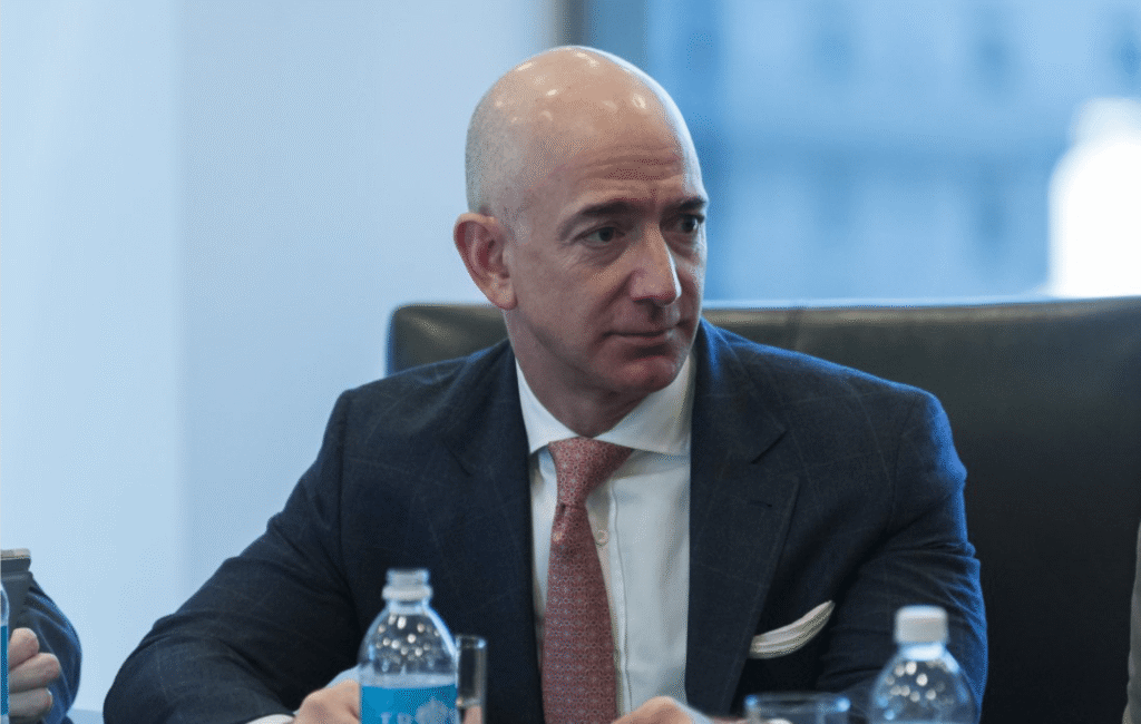 Amazon CEO Jeff Bezos attended a meeting with then President-elect Trump at Trump Tower in December.