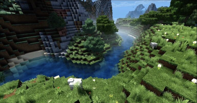 Minecraft's Super Duper Graphics pack.