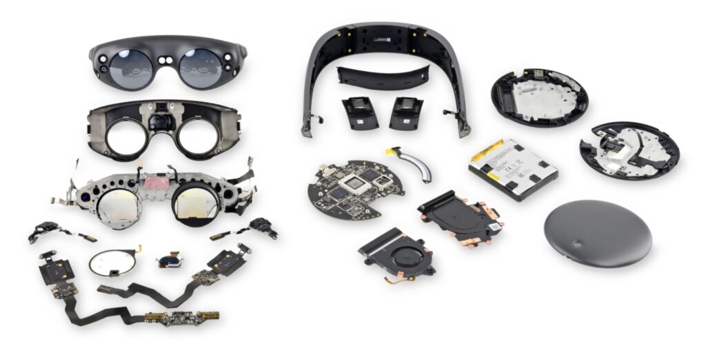 iFixit has posted a comprehensive teardown of the Magic Leap One augmented reality platform, including its headset and computing components.