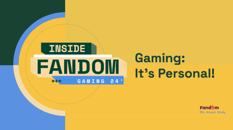 Fandom Inside Gaming study surveyed 5,000 fans to learn more about who gamers are and what motivates them to play