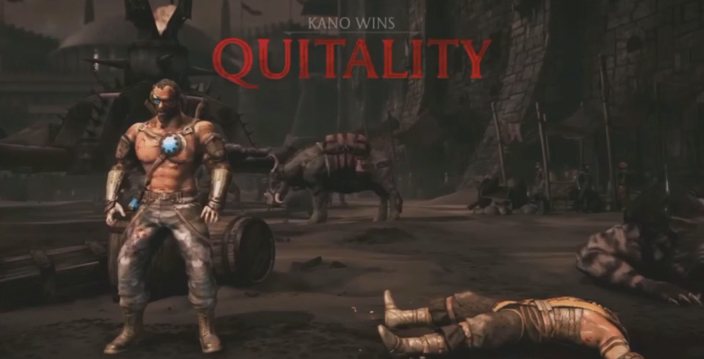 Quit a game of Mortal Kombat X and your head explodes