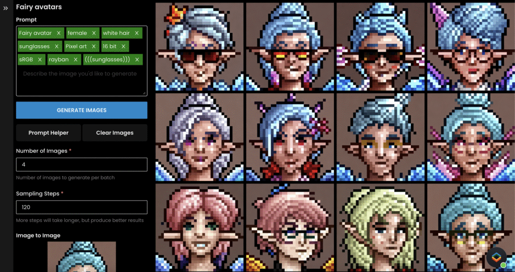 These fairy avatars were created with prompts supplied by GamesBeat's Rachel Kaser.