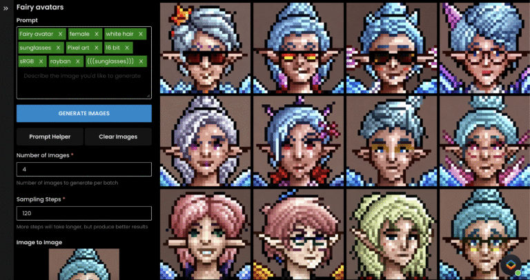 These fairy avatars were created with prompts supplied by GamesBeat's Rachel Kaser.