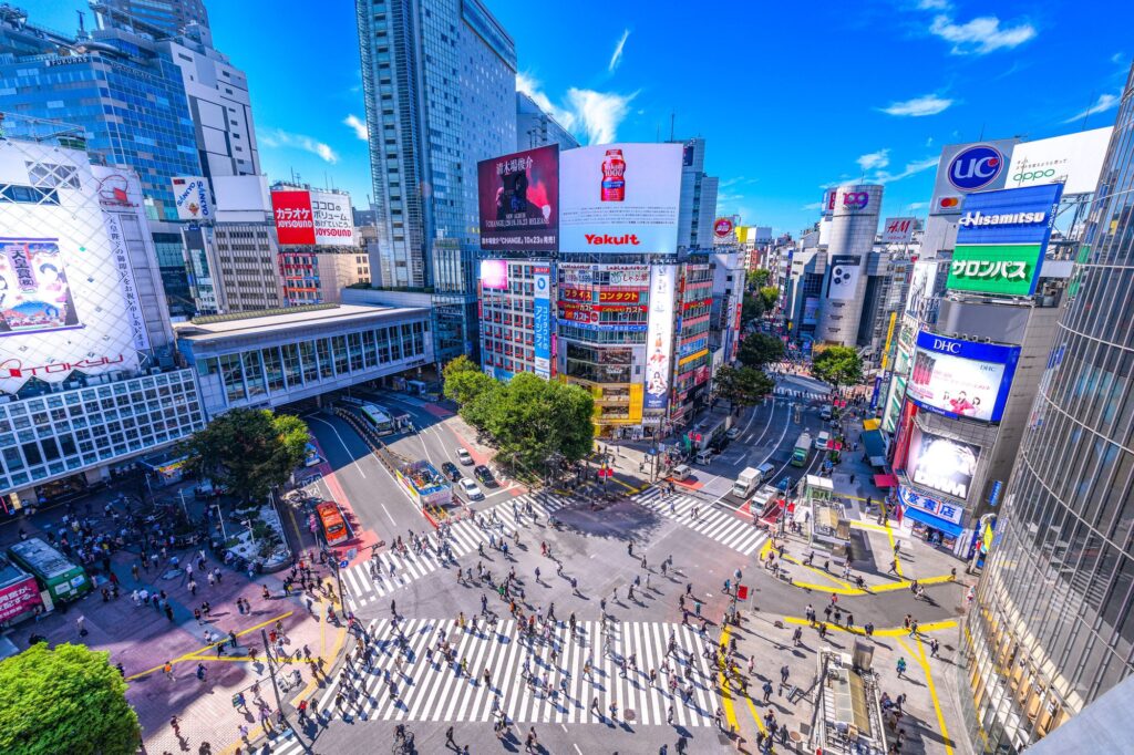 Shibuya in Japan, where Asobu has its headquarters.