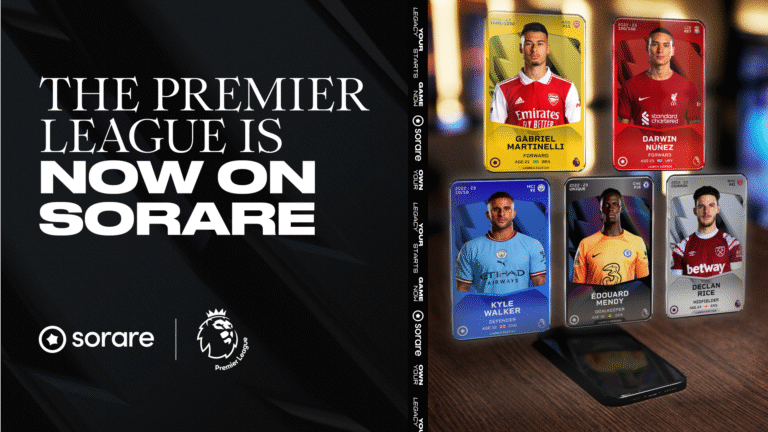 Sorare struck a deal with the English Premier league soccer football fantasy sports nft