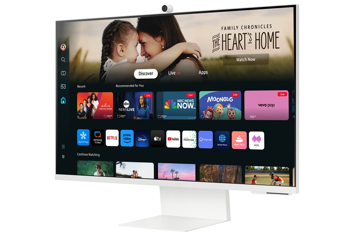 Samsung's M80D smart monitor.