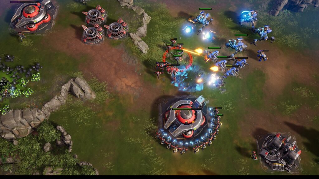 An exclusive screen of Stormgate combat.