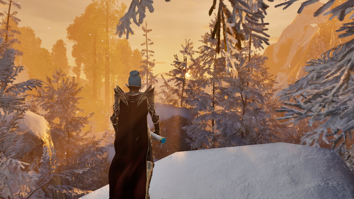 A sunset in DreamWorld.
