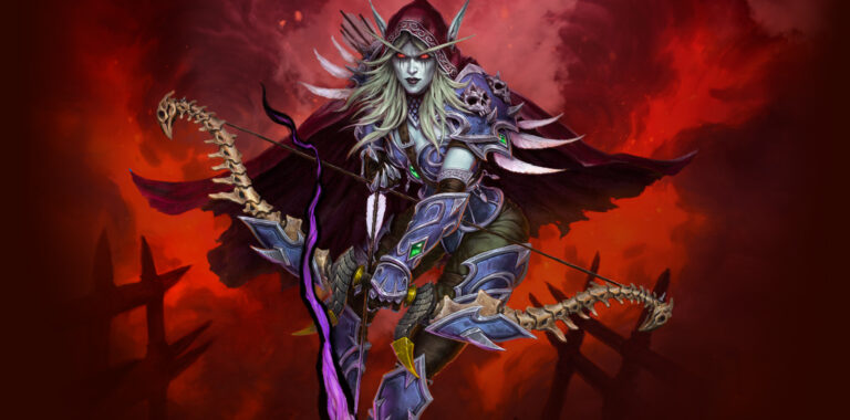 Sylvanas in Hearthstone.