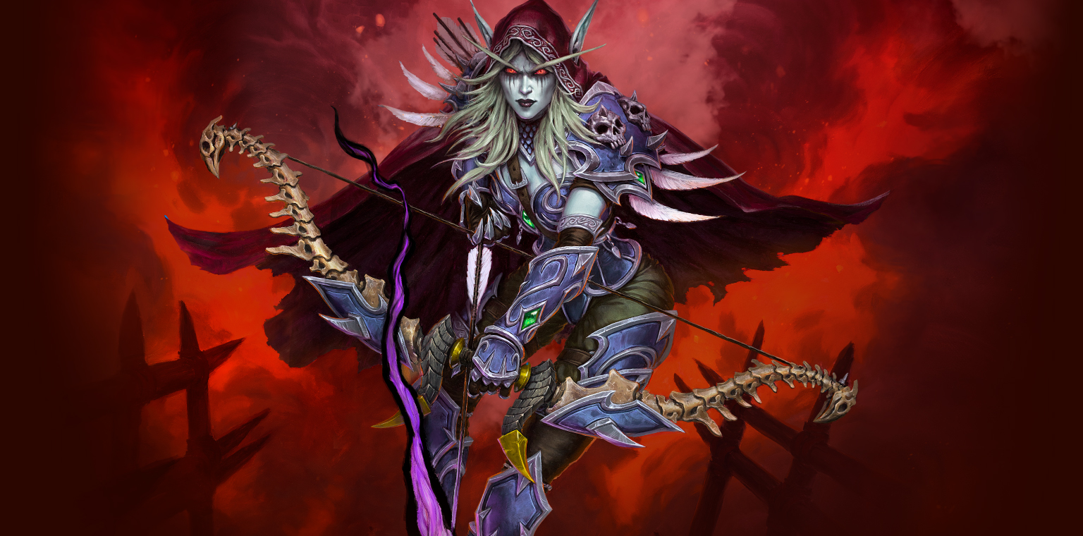 Sylvanas in Hearthstone.
