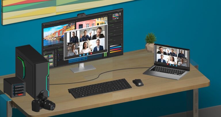 You can easily connect monitors, keyboards and PCs via Thunderbolt Share.