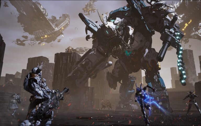 Taking on a boss in a Void Battle in The First Descendant.